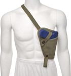 CALYX US M3 Khaki Canvas M1911 .45 Tanker Shoulder Holster for Colt 1911 and Similar Size semi Autos (Olive Green)