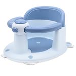 Baby Bath Seat, Infant Bath Seat for Baby 6-36 Months, Sit Up Bath Seat Toddler Baby Bathtub Seat with Anti-Slip Cushion & 4 Suction Cups (Blue)