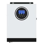 Y&H 3KW Solar Hybrid Inverter DC24V to AC230V, Off-Grid Pure Sine Wave Inverter with 80A MPPT Solar Charger + AC Charger,Max PV 3000W DC130-430V Input,fit for 24V Lead-Acid/Lithium Battery