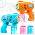 JOYIN 2 Bubble Guns with 2 Refill S