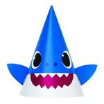 Unique Baby Shark Party Hats - 8 Pcs, Multicolor, One Size