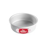 Fat Daddio's Round Cake Pan Anodized Aluminum, Silver 15.2 x 15.2 x 5.1 cm