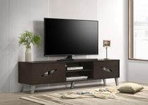 DeckUp Awana-L Engineered Wood TV Unit (Dark Wenge, Matte Finish)