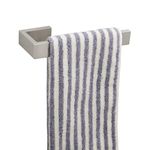 TocTen Hand Towel Holder/Towel Ring - Thicken SUS304 Stainless Steel Bathroom Hand Towel Hanger, 9 Inch Heavy Duty Wall Mounted Towel Rack, Square Hand Towel Bar for Bathroom Hardware (Brush, 9 in)