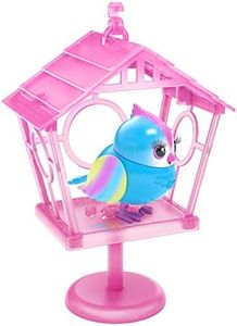 Little Live Pets Lil' Bird & Bird House - Rainbow Tweets - Interactive Fun - Moving Bird Heads with 20 + Sounds - Reacts to Touch, Turning Head - Batteries Included | for Ages 5+