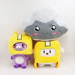 Maomoto Foxy and Boxy and Rocky Plush Toys, Foxy and Boxy Collectible Plush Foxy Plushies Removable Anime Soft Stuffed Doll for Kids and Fans