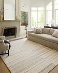 Chris Loves Julia x Loloi Chris Collection CHR-02 Natural/Sage, Transitional 2'-0" x 5'-0" Accent Rug