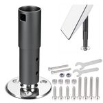 Bingfu Starlink Antenna Mounting Kit for Starlink Satellite Dishy V2 Standard Actuated Antenna -Solid Pipe Adapter & Stainless Steel Antennae Base Kit - for Marine, Boat, and Automotive Applications