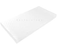 Restorology Baby Infant Crib Mattresses Breathable Extra Thick Super Soft Baby Anti Allergy Waterproof With Removable Washable Cover Made In UK - 80 x 50 x 5 cm