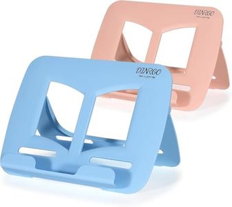2Pack Book Stand - Waterproof Book Holder, Lightweight, Hands Free (Blue+Pink, 11.82" * 8.26")