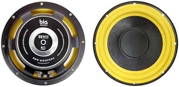 BIA ; ACOUSTICS 6.5 Inch Speaker Pro Woofers 55W 4ohm for Car & Home Audio