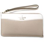 Kate Spade Wallet for Women Lucy Medium L Zip Wristlet (Light sand)