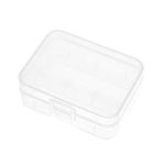 uxcell Battery Storage Case Holder Transparent for 2 x 18500 Battery Capacity