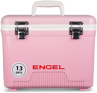 Engel UC13 13qt Leak-Proof, Air Tight, Drybox Cooler and Small Hard Shell Lunchbox for Men and Women in Pinl