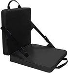 LaoSShu Portable Stadium Seats, Stadium Seat Cushion Chair with Back Support, Folding Stadium Chair, Chair Cushion for Sports Events, Outing, Travelling，Hiking, Fishing (Color : Black)