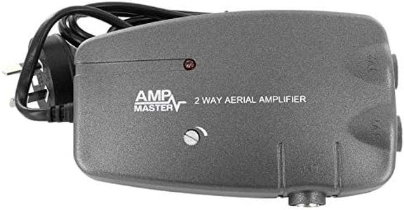 18dB 2-Way Indoor Antenna Signal Amplifier Booster 2 Output Amp Master