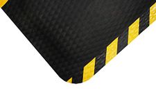 Andersen 424 Nitrile Rubber Hog Heaven Anti-Fatigue Mat with Yellow Striped Border, 3-Feet Length X 2-Feet Width X 7/8-Inch Thick, for Dry Areas