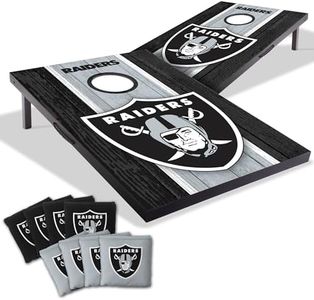 YouTheFan NFL Las Vegas Raiders 2' x 3' Portable Cornhole Game with Logo Bags