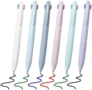 6 Pack Multicolor Ballpoint Pen, 0.5mm 4-in-1 Colored Ballpoint, 4-Color Retractable Fine Point Pens for Office School Supplies Students Kids Nurses