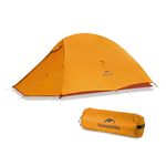 Naturehike Cloud Up 2 Tent, 2 Man Lightweight Camping Tent, Easy Set up Windproof & Waterproof Dome Tent for Outdoor Travelling Trekking (Orange)