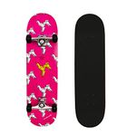 M.Y X-Skate 'Origami' Complete Skateboard 31" Double Kick Beginner Skateboard for Kids Teenagers & Adults 7 Ply Birch Deck ABEC 7 Bearings for Tricks and Skateparks - Origami Design