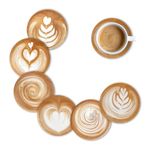 Brizberry® Brizcoast Premium Designer Printed Beautiful Wooden Coasters Fit for Tea Cups, Coffee Mugs and Glasses Design 12 8 (3.5X3.5 Inch) (Set of 6)