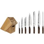 Shun Premier Knife Block, 8 Piece Cutlery Set, TDMS0808, Brown
