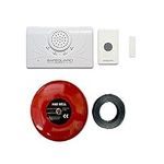 Door Alarm for Business When Entering - Safeguard Supply Commercial Series Wireless Door Chime for Business with Loud 6 Alarm Bell Ideal for Warehouse Business Locations Needing A Loud Doorbell