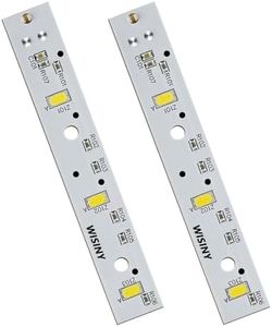 WISINY WR55X26671 Refrigerators LED Light Board 2PCS Compatible for GE LED Refrigerators Light Bulb GE Freezer Light Bulb Replacement PS11767930 AP6035586 4468532 EAP11767930 LED3344588