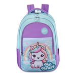 Skybags Pixie Blue 36 Liters Casual Backpack for Girls With Quick Access Zippered Front Pocket | Soft Touch Fabric, 3 Compartments, Stylish Design | Trendy Backpack