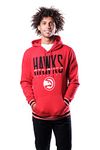 Ultra Game NBA Atlanta Hawks Mens Focused Pullover Fleece Hoodie Sweatshirt, Team Color, Medium