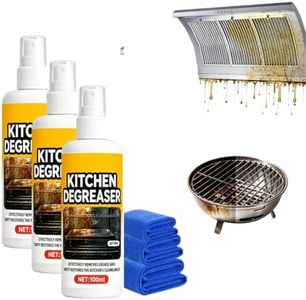 Fast Acting Heavy Duty Grease Cleaning Spray, 2026 New Kitchen Degreaser Spray, Multifunctional Oven Degreaser, Portable Kitchen Cleaning Spray for Home Cooks,3PCS