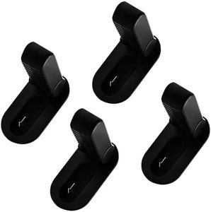 Flowden Childproof Door Lever Lock Prevents Toddlers Pets from Opening Doors, No Drill Tool Needed Easy to Instal, Child Safety Locks for Doors, Windows, washrooms (Black, Pack, 4)