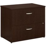 Bush Business Furniture Series C 2 Drawer Lateral File Cabinet in Mocha Cherry, Locking Document Storage for Home or Professional Office