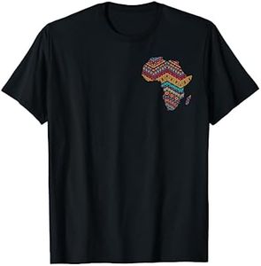 Africa Flag Pocket Kente Cloth Black African American Gift Maglietta