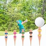 10 PCS Golf Tees, Funny Golf Gifts Bikini Golf Tee, Plastic Golf Tees for Mens Golf and Golf Accessories for Women, Golf Ball Tees Nails for Outdoor Sport and Bachelor Party (Golf Tees Female)