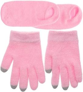 OHPHCALL 4Pcs gel foot mask gloves cosmetology kit spa gloves women’s suits Moisturizing Gel Booties moisturizing booties for feet hand moisturizing vegetable gel moisturizing gel gloves