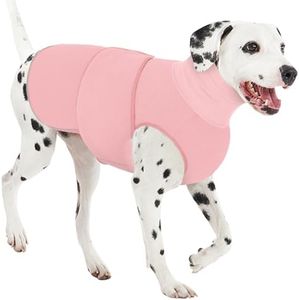 AOFITEE Extra-Large Dog Anxiety Vest, Thunder Jacket for Dogs Anxiety, Breathable Dog Calming Shirt for Fireworks, Thunder, Travel, Separation, Anti-Anxiety Dog Calming Vest with Collar, XXXL
