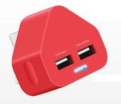 USB Plug Charger, Multi Port USB Charger Plug Adapter 2.1A Compatible with Nokia/Fire Tablet/Huaweii/iOSiPad/Kindle/Smart Watches/Motorola/Airpods/Samsung/iOSiPhone/HTC