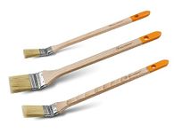 ROLLINGDOG Radiator Paint Brush-3PC Long Paint Brush for Ceilings, High Walls(25mm,38mm,50mm)