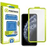 Fortress iPhone 11 Pro/XS/X Screen Protector with $200 Device Coverage + Easy Installation Tool [Premium Tempered Glass] Anti-Scratch, Drop Protection [Lifetime Replacements] HD Clarity