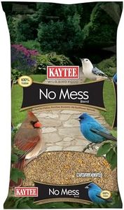 Kaytee Wild Bird No Mess Food Seed Blend For Blue Jays, Woodpeckers, Juncos, Cardinals, Grosbeaks, Sparrows, and Finches, 5 Pound