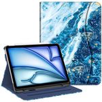 FINTIE Case for iPad Air 11 inch (2024) M2, iPad Air 6th / 5th / 4th Generation (2024/2022/2022) - [Multi-Angle Viewing] Folio Stand Protective Cover with Pencil Holder & Pocket, Sandy Wave