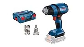 Bosch Professional 18V System GHG 18V-50 Cordless Heat Gun (excluding Batteries and Charger, incl. Reflector Nozzle, 32 x 33 mm, Reduction Nozzle, 9 mm, in L-BOXX 136)