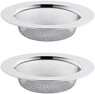 Set di 2 Filtro Lavello Cucina in Acciaio Inossidabile, Cucina Sink Strainer da 2,95", Filtro per Doccia, Vasca da Bagno o Lavelli da Cucina