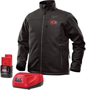 Milwaukee M12 Heated Jacket Kit - Battery and Charger Included (Large, Black)