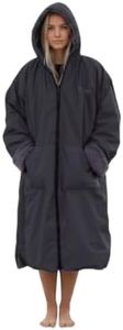 Malo’o Surf Parka Changing Robe – Waterproof & Windproof Sherpa Lined Swim Coat for Men & Women – Hooded Changing Robe for Surfing, Swimming, Beach & Outdoor Adventures