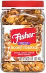 Fisher Snack Honey Roasted Mixed Nuts with Peanuts, 24 Ounces, Peanuts, Cashews, Almonds, Filberts, Pecans