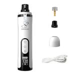 Foodie Puppies Professional Rechargeable Pet Nail Grinder for Dogs & Cats with LED Light & LCD Display, 3 Speed Modes, Low Noise, USB Charging Electric Nail Trimmer for Safe & Easy Grooming at Home