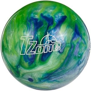 Brunswick T-Zone Glow Pre-Drilled Bowling Ball, Green/Blue, 12